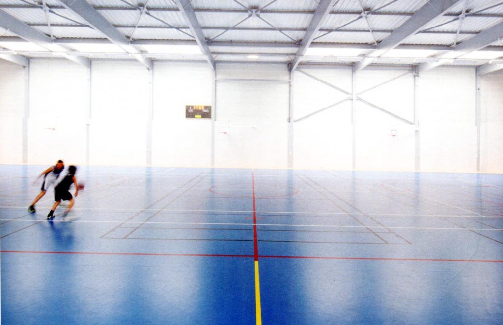 Salle de sport Antoine Rigaudeau au Pellerin (44), D. Le Borgne architecte, 2013